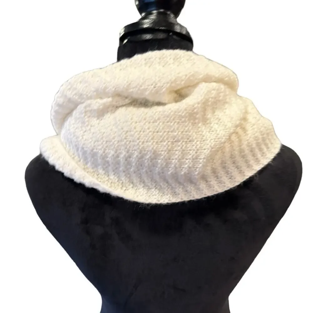 Cotton On White Knit Infinity Scarf Women's One-Size